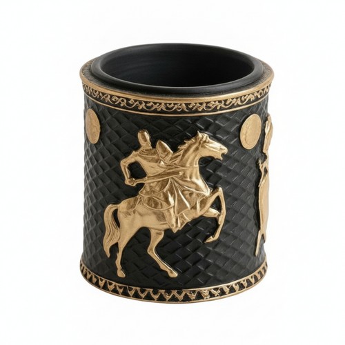 Cylindrical planter medieval - planter,